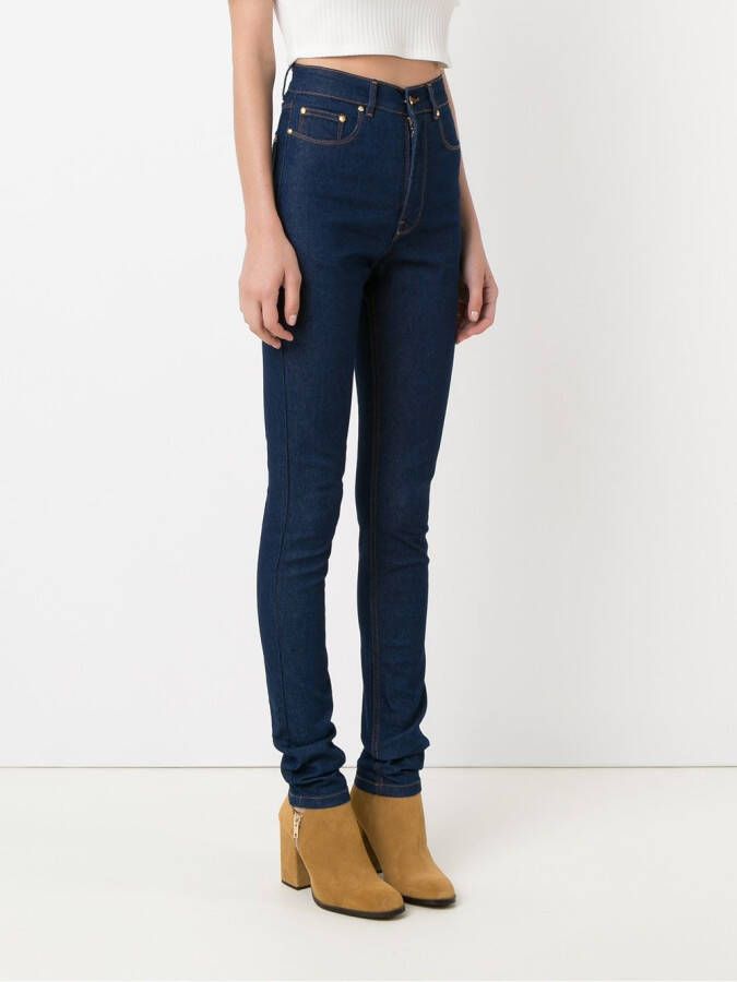 Amapô skinny jeans met hoge taille Blauw