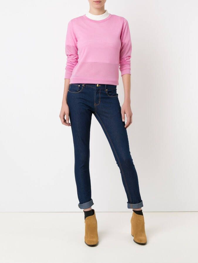 Amapô skinny jeans met vijf zakken Blauw