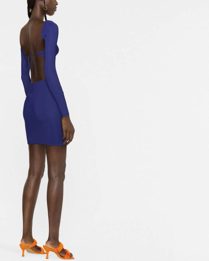 Amazuìn Uitgesneden mini-jurk Blauw