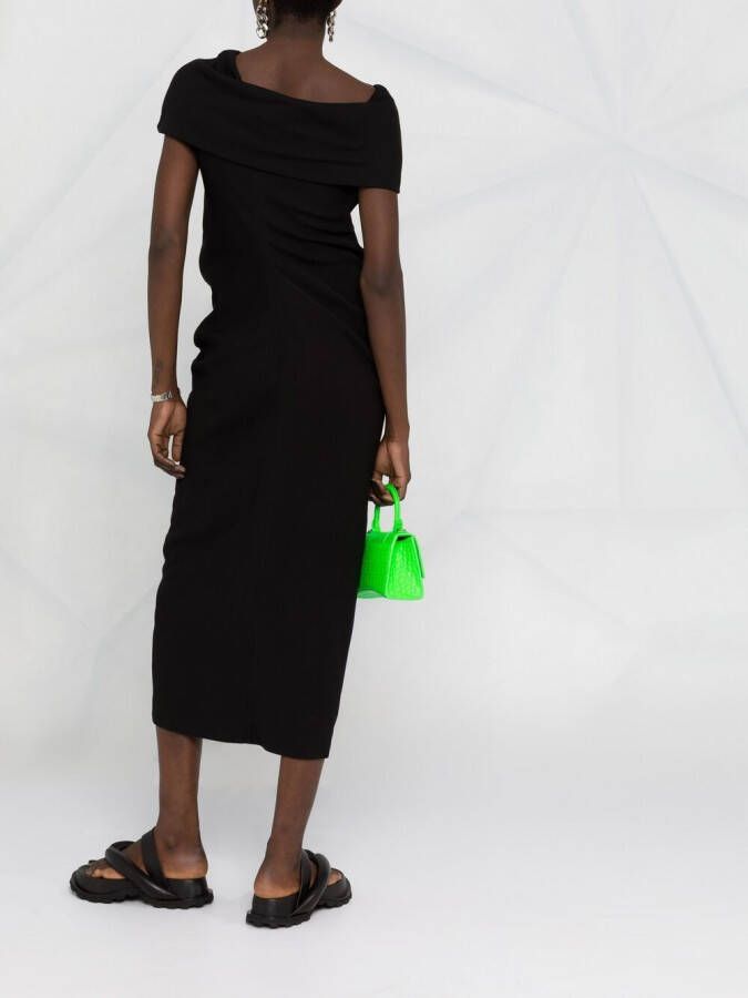 AMBUSH Asymmetrische midi-jurk Zwart