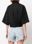 AMBUSH Cropped blouse Zwart - Thumbnail 4