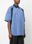 AMBUSH Bowling shirt DUSTY BLUE BRILLIANT WHITE - Thumbnail 4