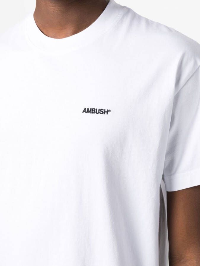 AMBUSH Drie T-shirts met geborduurd logo Wit