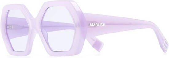 AMBUSH Eirene zonnebril met logoprint Paars