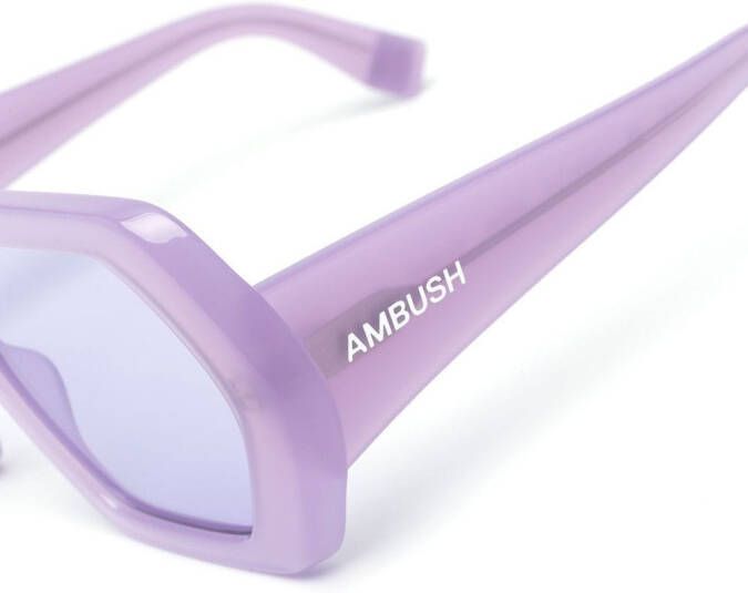 AMBUSH Eirene zonnebril met logoprint Paars