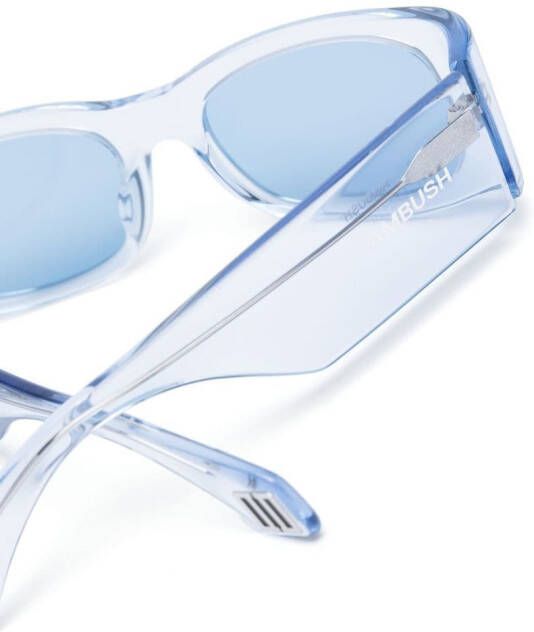 AMBUSH Gaea zonnebril met doorzichtig montuur Blauw