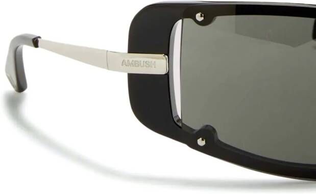 AMBUSH Gally zonnebril met schild montuur Zwart