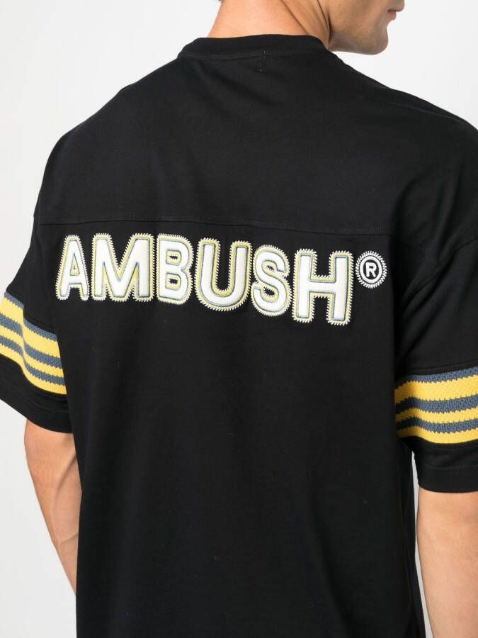 AMBUSH Gestreept T-shirt Zwart
