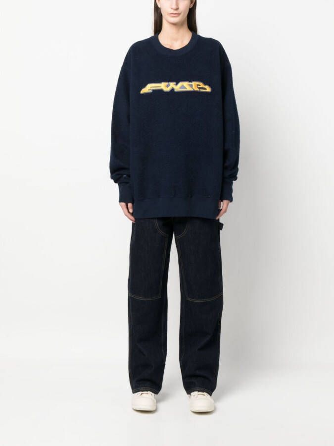 AMBUSH Sweater met print Blauw