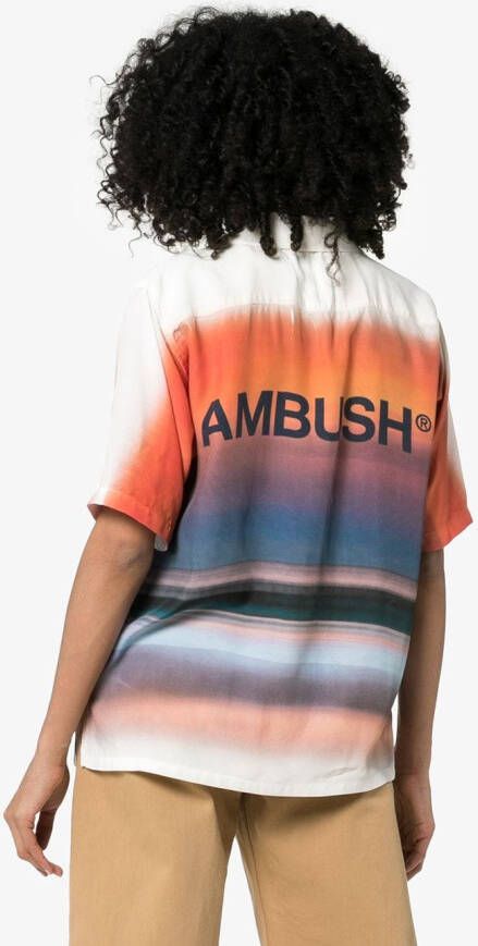AMBUSH Blouse met tie-dye print Oranje