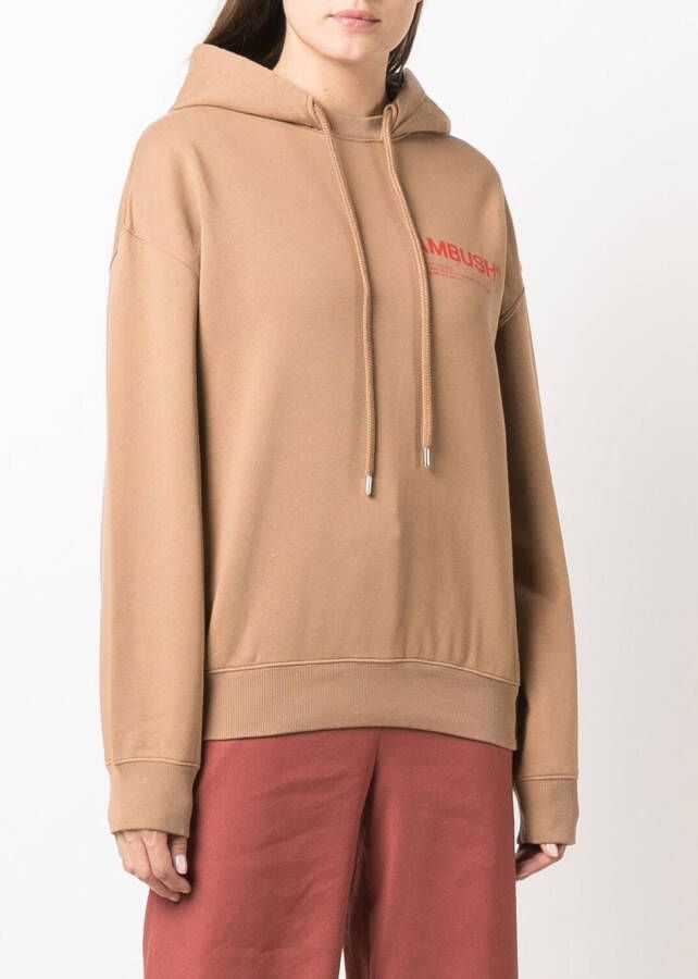 AMBUSH Hoodie met logoprint Beige