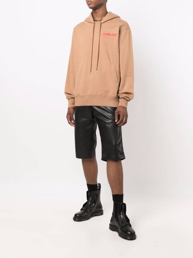 AMBUSH Hoodie met logoprint Beige