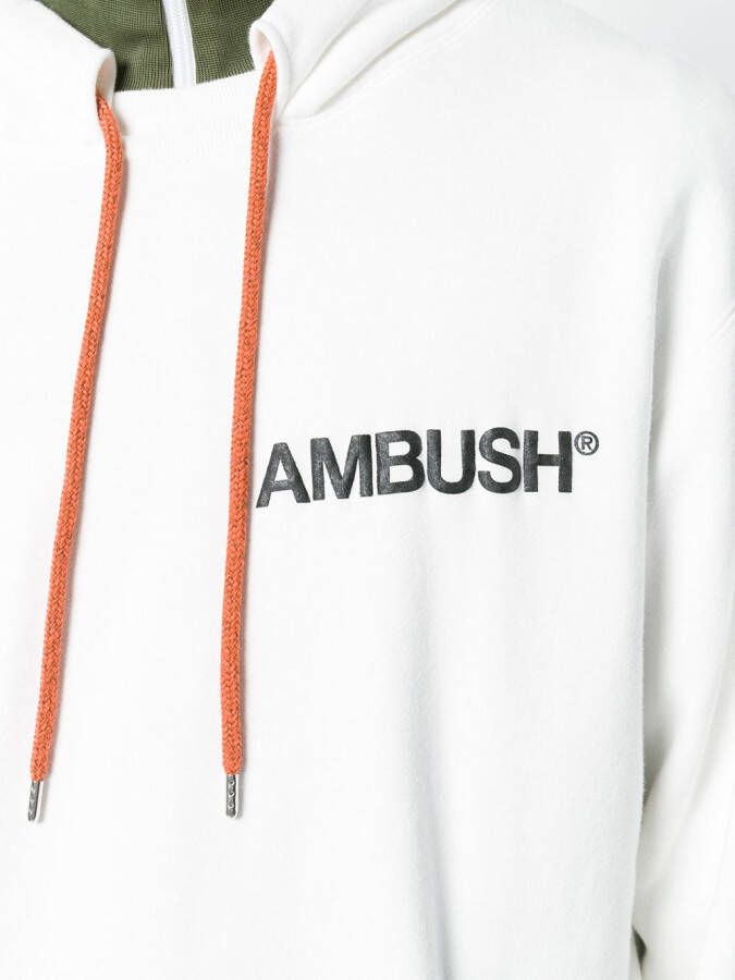 AMBUSH hoodie met logoprint Wit