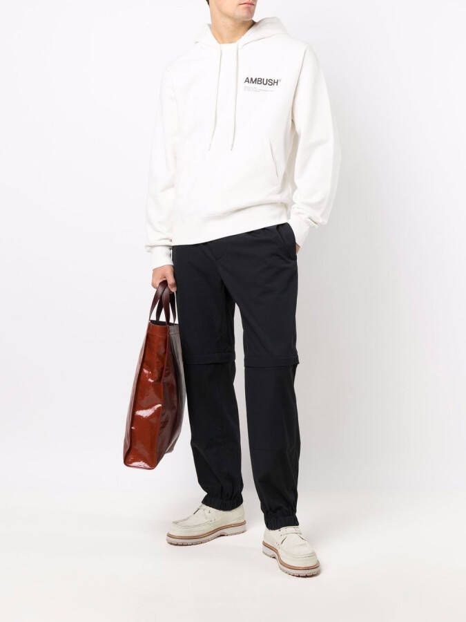AMBUSH Hoodie met logoprint Wit