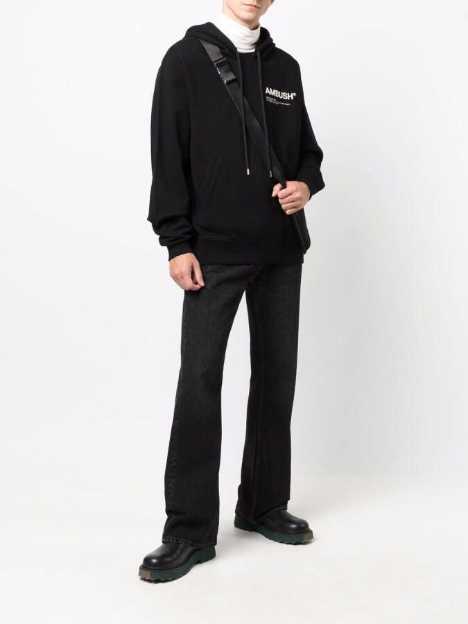 AMBUSH Hoodie met logoprint Zwart