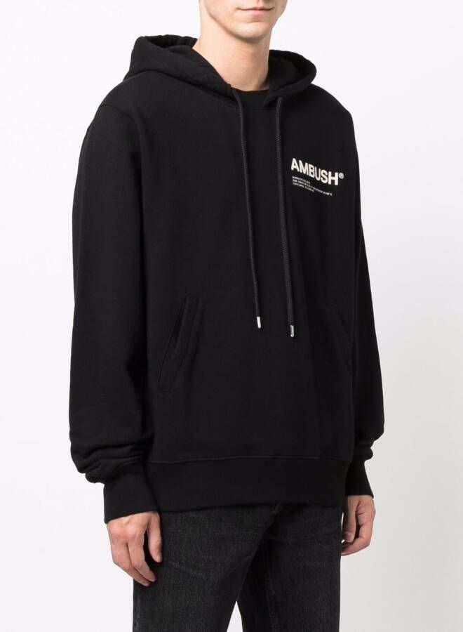 AMBUSH Hoodie met logoprint Zwart