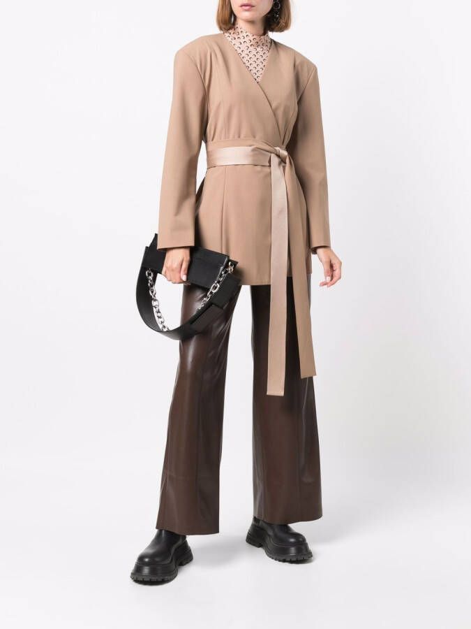 AMBUSH Jack met gestrikte taille Beige