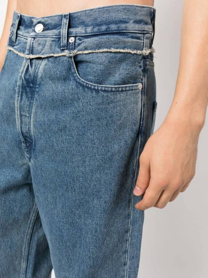 AMBUSH Jeans met franje Blauw