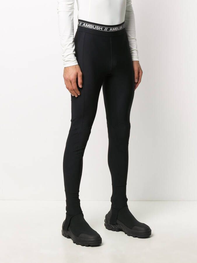 AMBUSH Legging met logoband Zwart