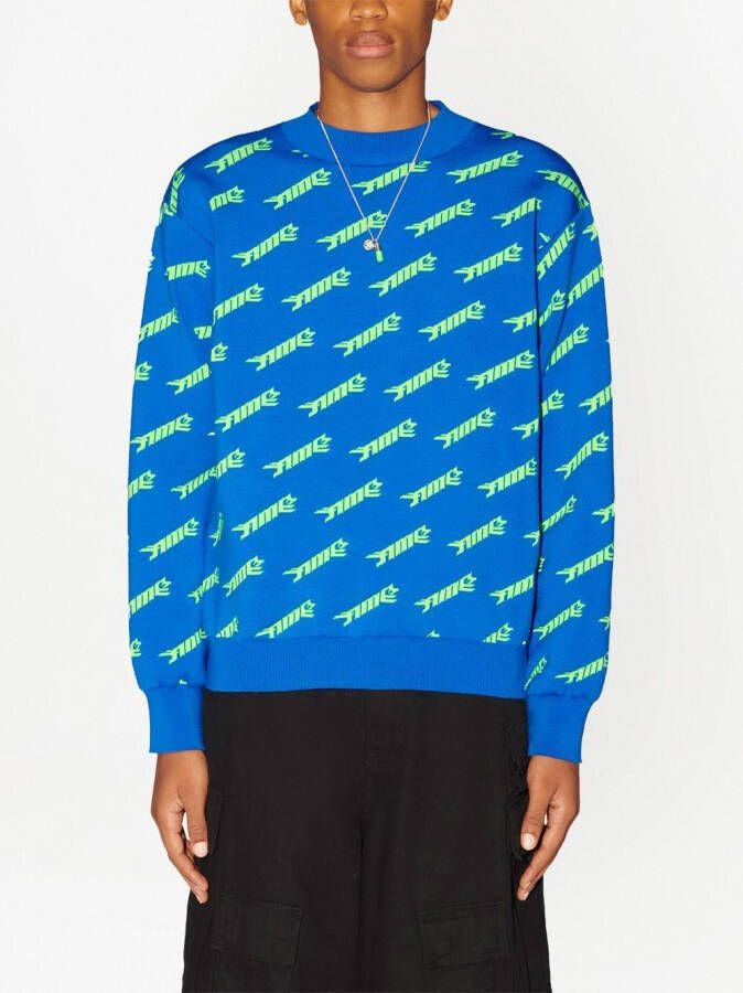 AMBUSH Trui met intarsia logo Blauw