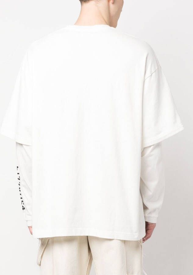 AMBUSH T-shirt met logoprint Wit