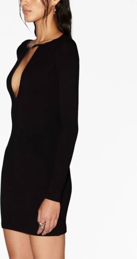 AMBUSH Mini-jurk met V-hals Zwart