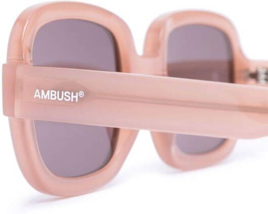 AMBUSH Zonnebril met rond montuur Roze