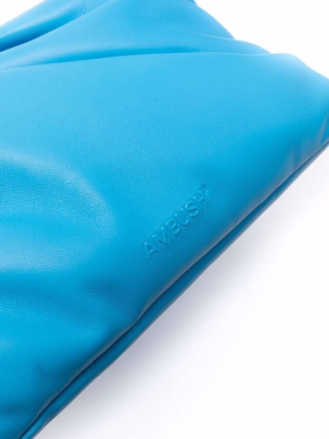 AMBUSH Nejiri leren clutch Blauw