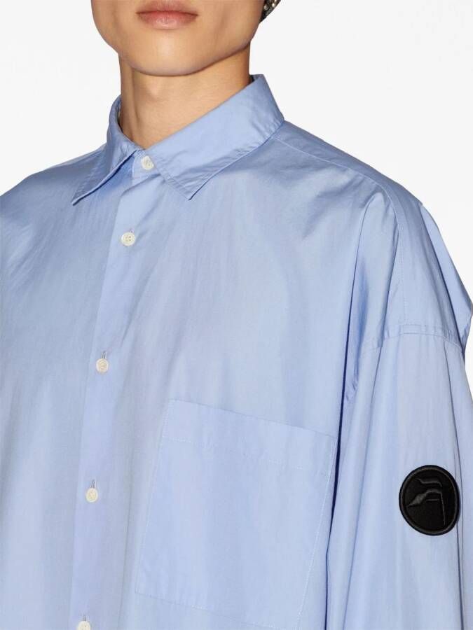 AMBUSH Overhemd met logopatch Blauw