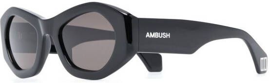 AMBUSH Pryzma zonnebril met geometrisch montuur Zwart