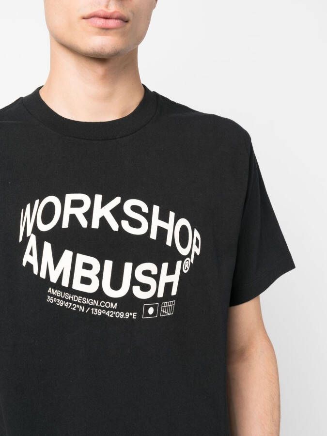 AMBUSH T-shirt met logoprint 1004 BLACK GARDENIA