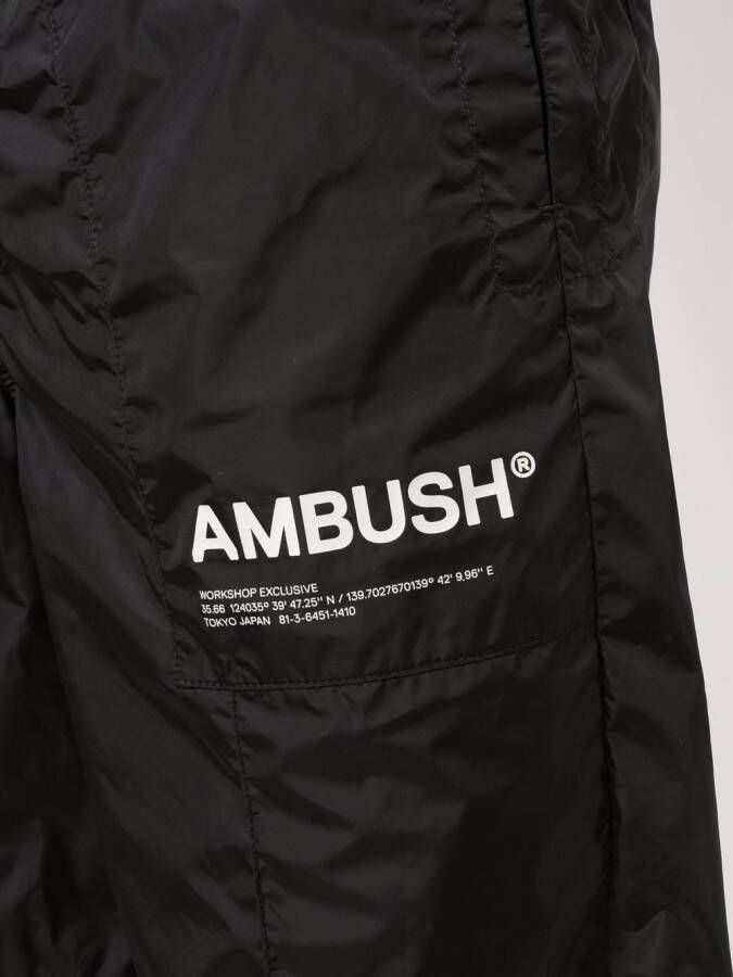 AMBUSH Shorts met logoprint Zwart
