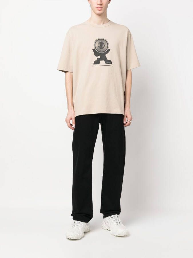 AMBUSH T-shirt met print Beige