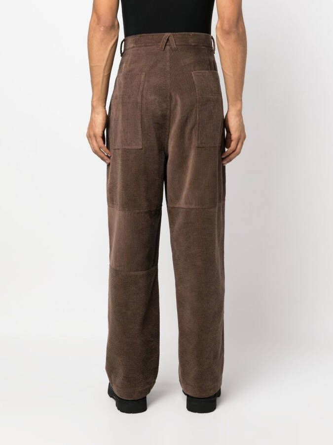AMBUSH Ribfluwelen broek Bruin