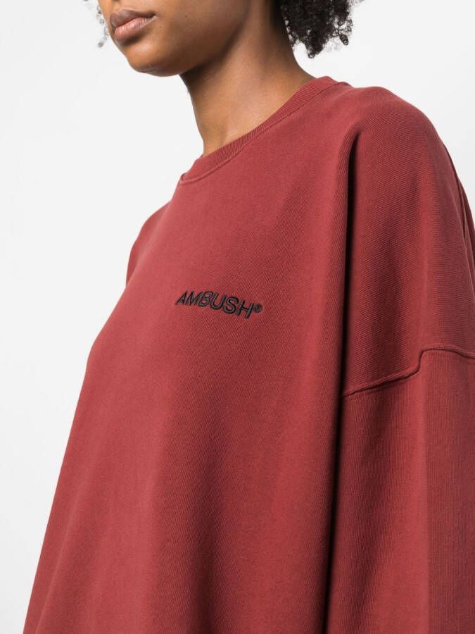 AMBUSH Sweater met logo Rood