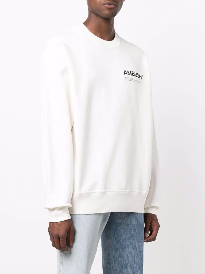 AMBUSH Sweater met logo Wit