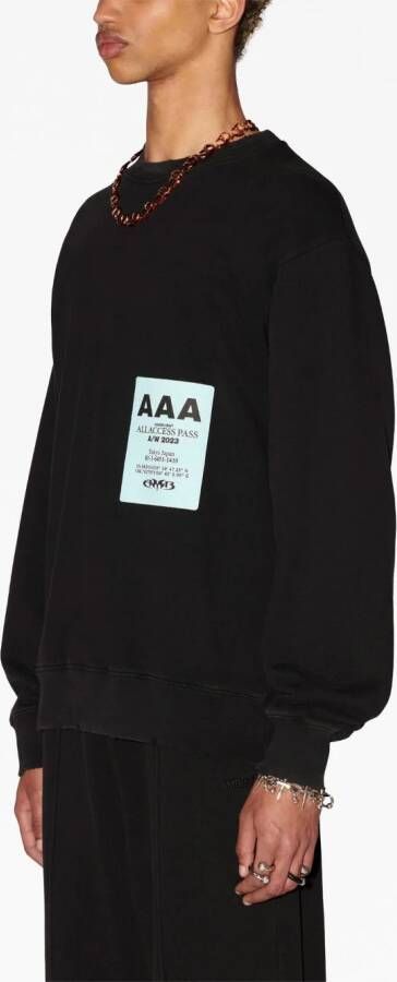 AMBUSH Sweater met logopatch Zwart