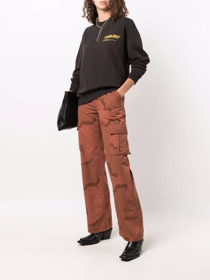 AMBUSH Sweater met logoprint Bruin