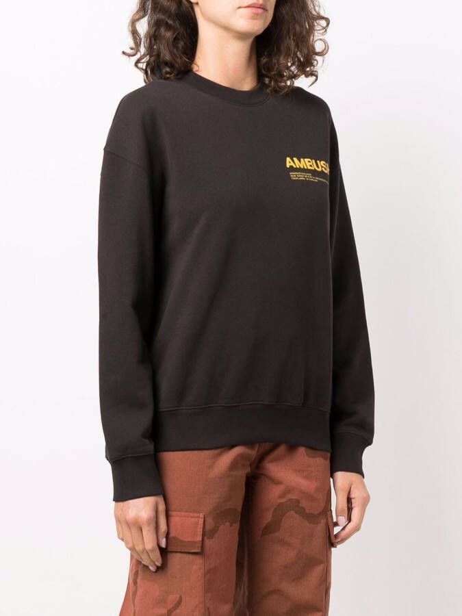AMBUSH Sweater met logoprint Bruin