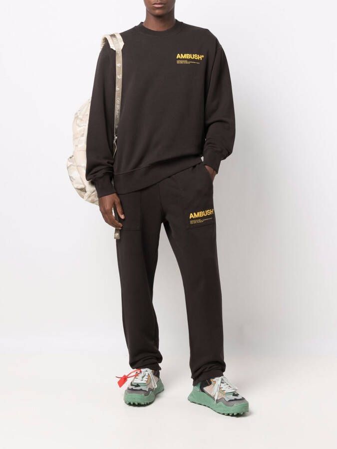 AMBUSH Sweater met logoprint Bruin