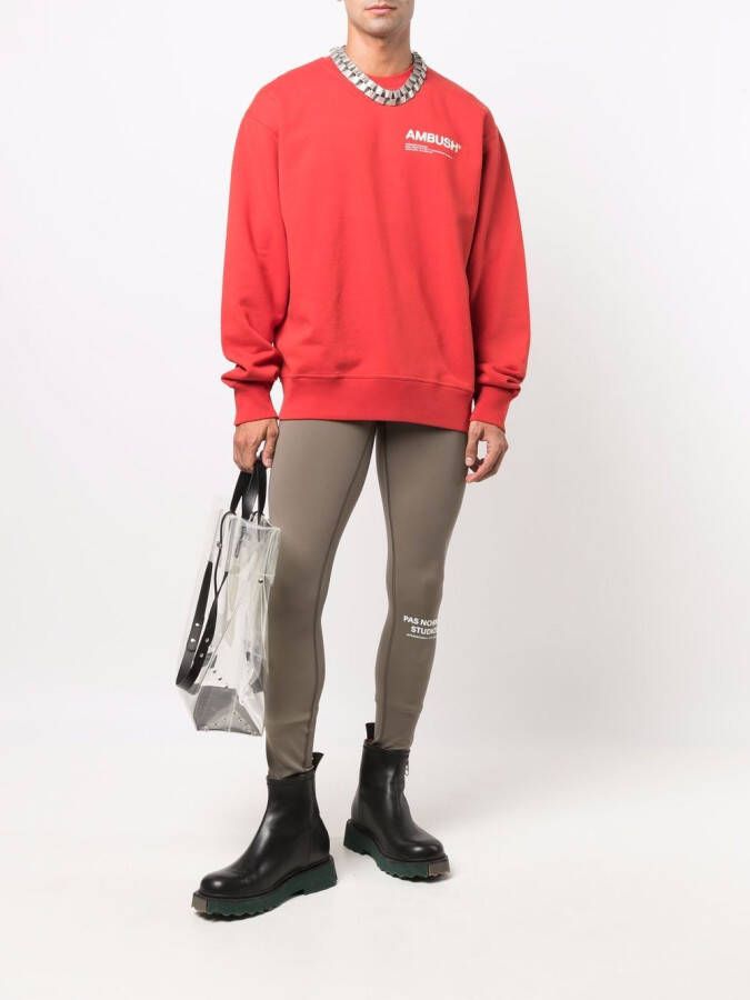 AMBUSH Sweater met logoprint Rood