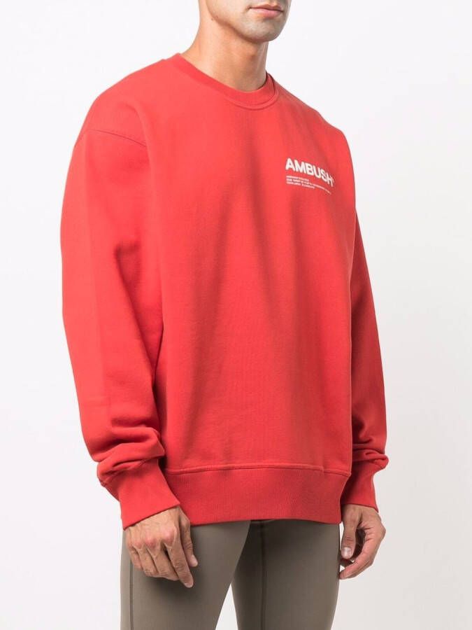 AMBUSH Sweater met logoprint Rood