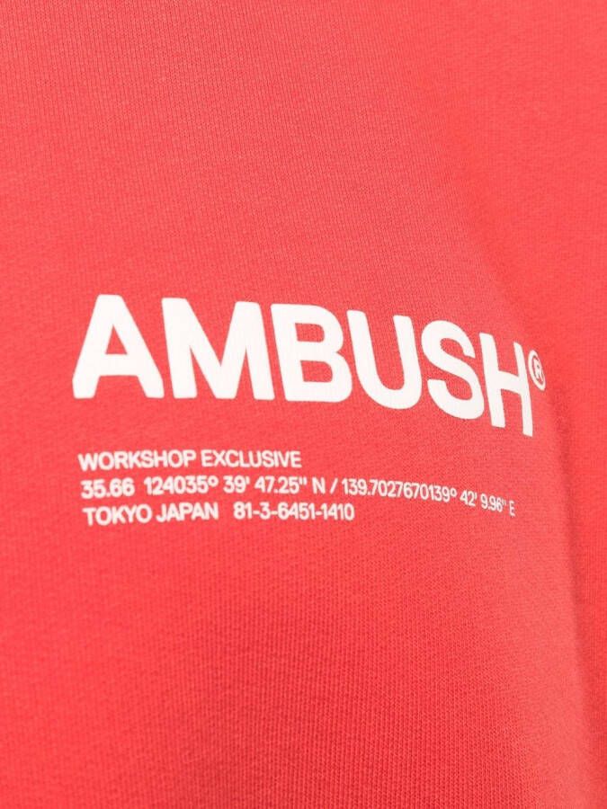 AMBUSH Sweater met logoprint Rood