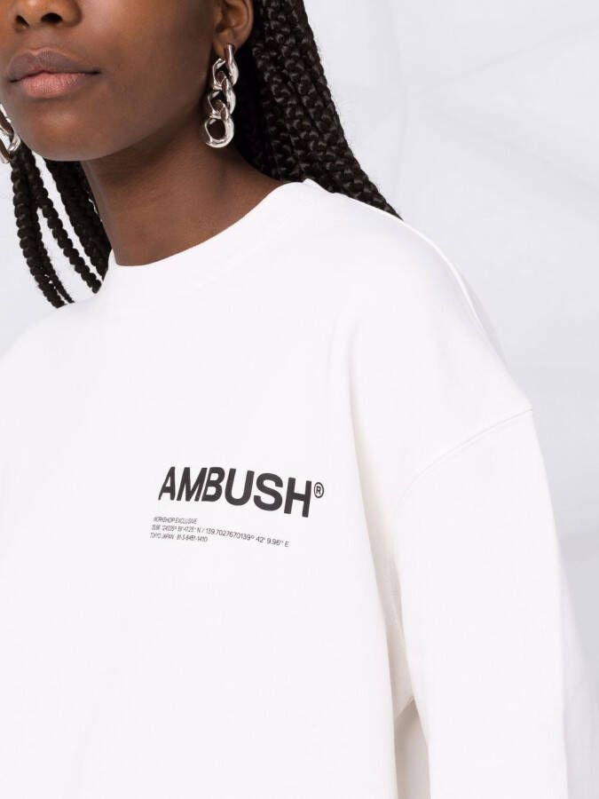 AMBUSH Sweater met logoprint Wit