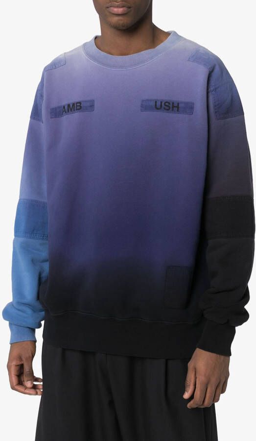 AMBUSH Sweater met tie-dye print Blauw