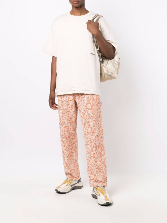 AMBUSH T-shirt met geborduurd logo Beige