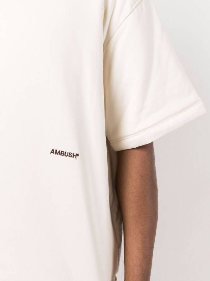 AMBUSH T-shirt met geborduurd logo Beige