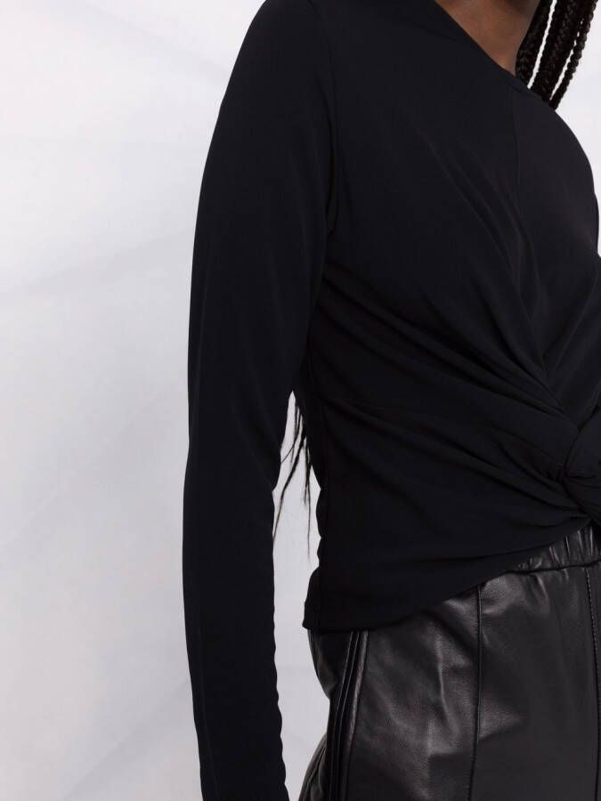 AMBUSH T-shirt met geknoopte mouwen Zwart