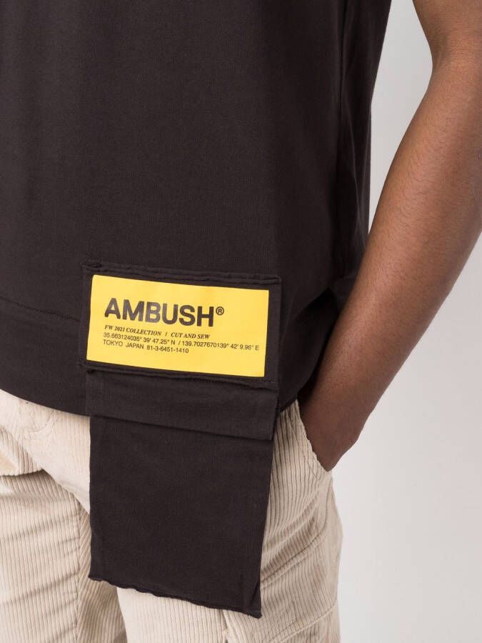 AMBUSH T-shirt met heupzak Bruin