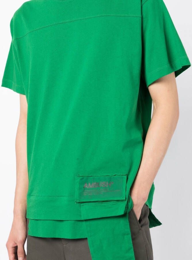 AMBUSH T-shirt met logopatch AMAZON SEA FOAM